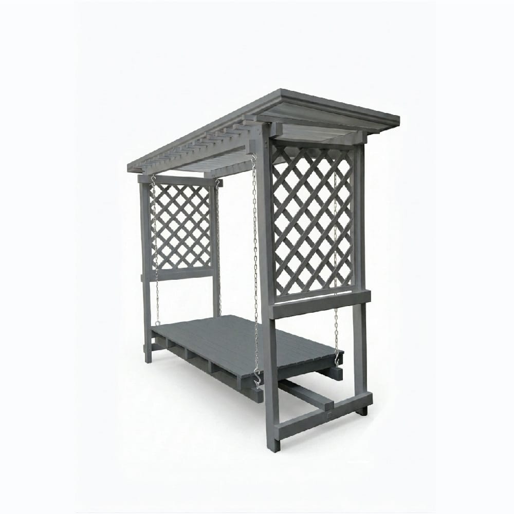 ชิงช้าแคร่ใหญ่มีหลังคา VINYL CREATION SW-SD1R_GR สีเทา_0